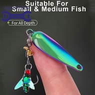 Micro Fly Lure Set Flying Bait Hooks Stream Shallow Bait Fishing Fly Lure Bionic Water Kit B0n4