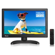 Eyoyo Portable Small HDMI Monitor 12 inch LCD Monitor 1366x768 w/HDMI VGA BNC AV Inputs Built-in Spe