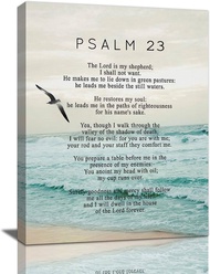 Psalm 23 Wall Art Psalm 23 Canvas Wall Decor Scripture Bible Verse Prints Painting Christian Religou