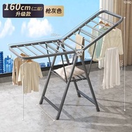 折叠晾衣架落地家用阳台晒衣架室内挂衣架子多功能户外晒被子神器
