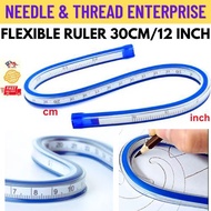 FLEXIBLE PEMBARIS LENGKUNG FLEXIBLE RULER/BENDABLE RULER/SEWING RULER/PEMBARIS JAHIT/MEASURING RULER