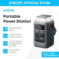 【HOT】Anker SOLIX C300DC Power Station Powerbank กลางแจ้ง 288Wh(90000mAh) แบบพกพา Power Station แบตเต