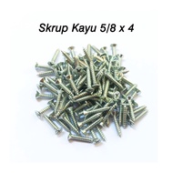 5/8x4 Wood Screws (50 pcs) / 1.5 cm Small Wood Screws
