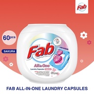 Fab All-in-One Laundry Capsules Sakura (60 Pods)