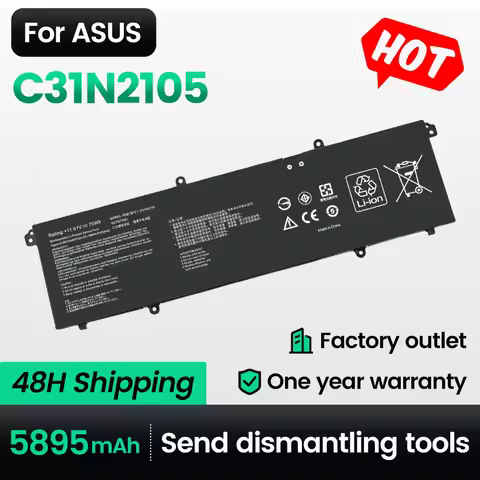 Kyuan C31N2105 C31N2105-1 Laptop Battery K3502ZA12500 For ASUS Twin 15 K3502ZA,K3502,K3402Z,S5600F,S