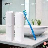 PEONIES Toothbrush Toothpaste Holder, Shampoo Storage Multifunction Mouthwash Cup, Portable Plastic Outdoor Holder Travel