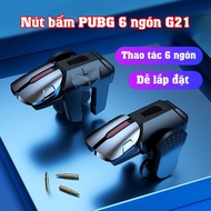 G21 fire button - G21 6-finger PUBG button set made of high quality ABS Alloy for PUBG, FF, COD, APE