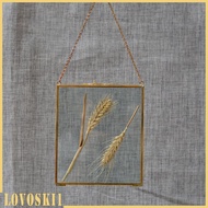 [Lovoski1] Wall Frames, Gold Metal Pressed Glass Floating Hanging Photo Frames, 6.3 x 6.3