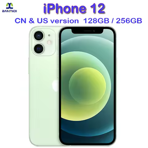 Original iPhone 12 5G Mobile Phone 64/128/256GB IOS A14 Bionic Hexacore 6.1'' Dual 12MP Super Retina