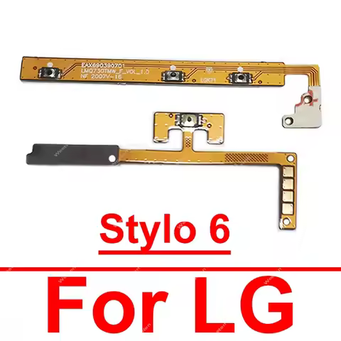 For LG Stylo 6 LMQ730TM Power Volume Side Flex Cable On OFF Key Side Power Volume Buttons Flex Cable