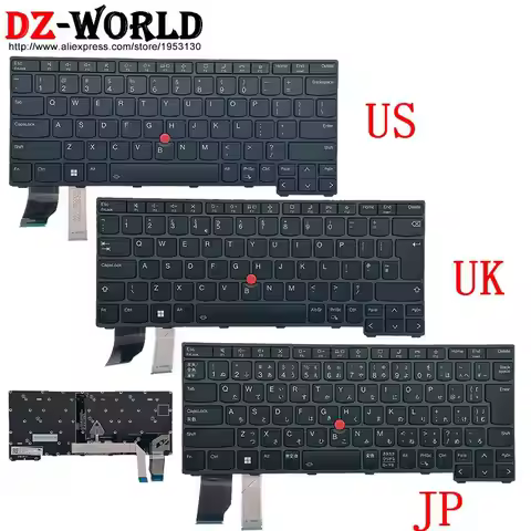 US UK English JP Japanese Keyboard for Lenovo Thinkpad X13 Gen2 Gen3 L13 Yoga Gen4 5N21H77079 5N21H7