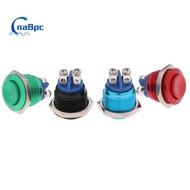 CnaBpc 1Pc Momentary Push Button 16mm Waterproof Mount Button