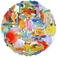 SA 50 Sheets Sea Animal Sticker Aesthetic Sticker Fish Decal  Sticker Fish Sticker Decorative Sticke