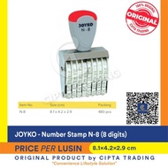 Number Stamp - Joyko - 8 Digits N-8 (Per Dozen)
