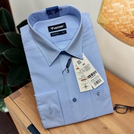 Viet Tien blue long-sleeved men's shirt 1V6382