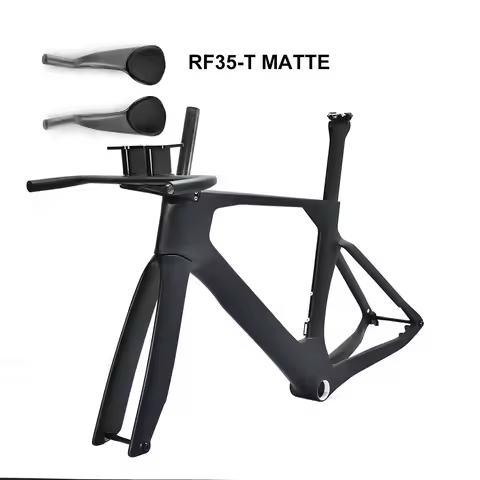 2026 Disc Brake Carbon TT Bike Frame Time Trial Racing Bike Frameset with TT Handlebar Storage Case 