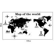 Hot Sticker Wallpaper Dinding World Map