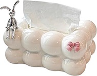 Tissue Box in Cloud Shape, Creative Tissue Box Cover, Decorative Tissues Box with Pearl Feet, Tissue