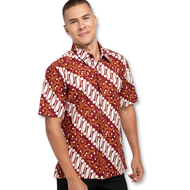 Arjuna Weda Hem Batik Pria Motif Parang Barong