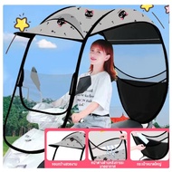ZSUN Motorcycle Roof Umbrella Rain Cover Sun Protection Tricycle