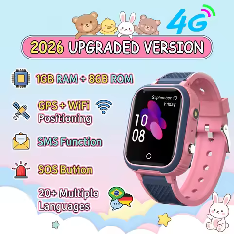 2026 New Smart Watch 4G Kids GPS WIFI Video Call SOS LT21 Child Smartwatch Camera Monitor Tracker Lo