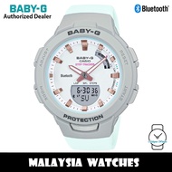 (OFFICIAL WARRANTY) Casio Baby-G BSA-B100MC-8A G-Squad Bluetooth Step Tracker Pastel Blue Resin Watch BSAB100 BSA-B100