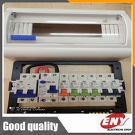 (NEW SBE)10 Way Distribution Box DB Full Set Single Phase 63a RCCB 0.1ma C/W MianSwitch 2Pole McB Fo