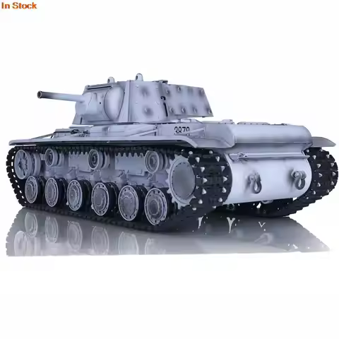 Heng Long 1/16 Snow 7.0 Upgraded Soviet KV-1 RTR RC Tank 3878 Metal Tracks Wheels Idler Steel Gearbo