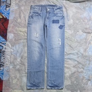 Celana Panjang Jeans Repipi Armario Light Blue Fading Ripped Original