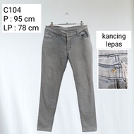 Thrift PL preloved second bawahan jeans celana hot pant kulot rok