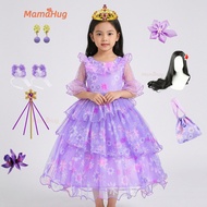 Isabella Princess Dress Encanto Series Purple Dress Encanto Purple Gown for Girls Kids Cosplay Costu