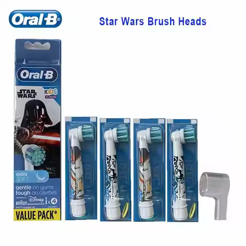 Oral B EB10 Star Wars Brush Heads Small Round Head for Kids Electric Toothbrush Teeth Cleaning Repla