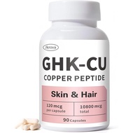 GHK-Cu Copper Peptide Supplement, Anti-Aging & Hair Growth Support, Improves Skin Elasticity & Firmn