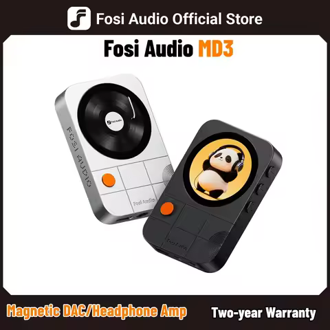 Fosi Audio MD3 Magnetic Headphone Dac Amp with LCD Screen ES9039Q2M Chip Protable Headphone Amplifie