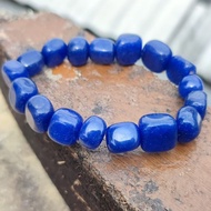 Gelang Bahan Batu Blue Safir Asli Natural Top QUALITY Berkualitas