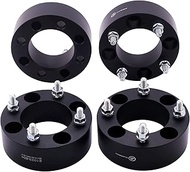 VLAOSCHI Black Forged 4x4 Golf Cart Wheel Spacers 2 Inch with 1/2" Studs Compatible with EZ GO EZGO 