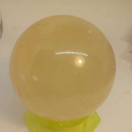 冰洲石黃水晶球