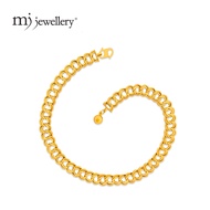 MJ Jewellery 375/9K Gold Hollow Coco Anklet K026