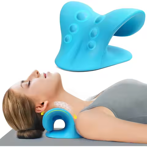 Neck Stretcher for Pain Relief, Neck and Shoulder Relaxer Cervical Traction Device Pillow for Muscle