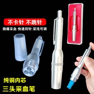 Pen Pengumpulan Darah Tiga Kepala Jarum Akupunktur Jarum Bekam Tradisional Cina Jarum Darah 4.6
