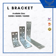 SAKURA DIY Furniture Angle Bracket Heavy Duty L Bracket Siku L Breket Corner Bracket