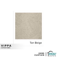 KKBS CURTAIN Vippa Curtain Fabric Cut by Meter - Tan Beige (126")