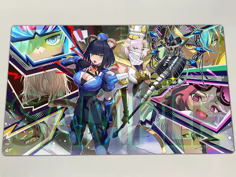 YuGiOh K9-17 Izuna Playmat Vanquish Soul Holy Sue TCG CCG Mat K9-ØØ Lupis Board Game Pad Lantern Tra