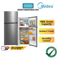 Midea 2 Door Fridge Refrigerator Inverter 400L 490L Peti Sejuk Peti Ais Media MDRT489MTB46 MDRT580MTB46 Replace MD-373V