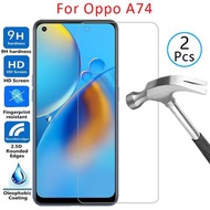 Case For Oppo A74 Cover Screen Protector Tempered Glass On Opo Opp a 74 74a 5g Oppoa74 Oppo74a Prote