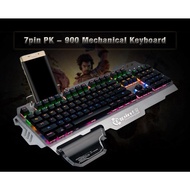 ♞,♘7Pin PK900 Professional Gaming Mechanical Aluminum Keyboard/Metal keyboard