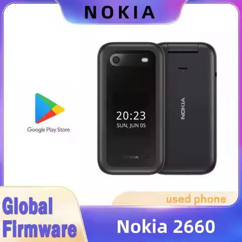 Nokia 2660 Flip Dual Large Screens High Volume USB Port 32G Memory Used Phone