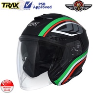 TRAX Helmet TG-263 Matt Black/ Italy (PSB Approved)