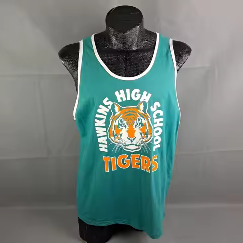 Hawkins High School Tiger Tank Top Casual Breathable Clothing