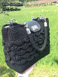 Tiddar Store/Tas Rajut Jogjakarta/Tas Rajut Benang Nilon/Tas Rajut Webe Sisik Min9/Tas Rajut Benang